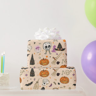 Süßes Halloween-Mix Geschenkpapier