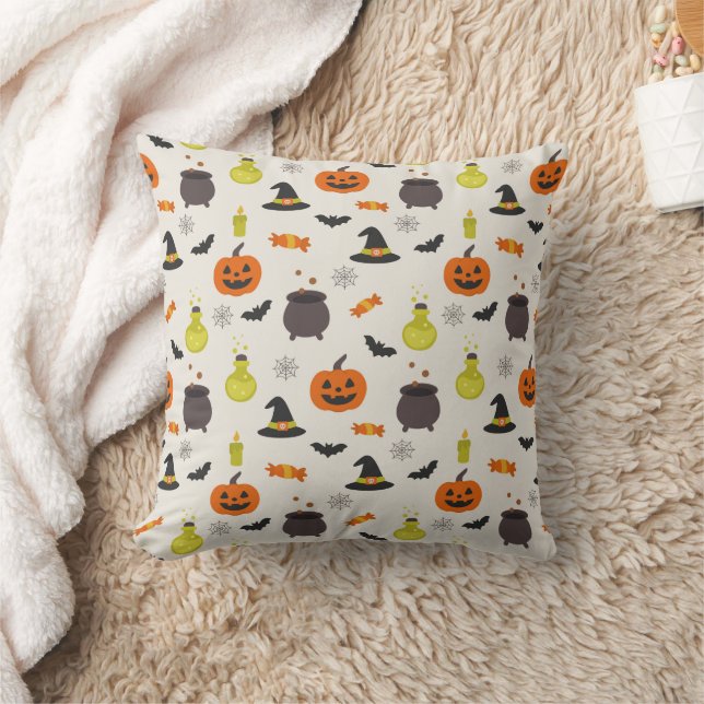 Süßes Halloween-Muster Kissen (Decke)