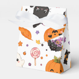 Süßes Halloween-Muster mit niedlichen Kürbissen Geschenkschachtel