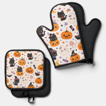 Süßes Halloween-Muster mit niedlichen Kürbissen