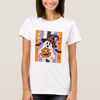 Süßes Halloween-T-Shirt mit Geist T-Shirt