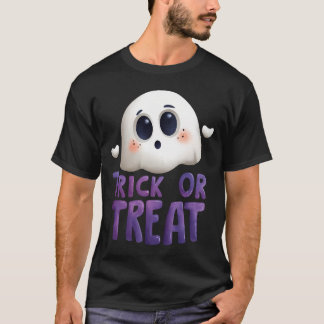 Süßes Halloween-T-Shirt mit Trick-or-Treat-Geist T-Shirt