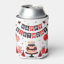 Süßes Happy Birthday Marienkäfer Thema Dosenkühler
