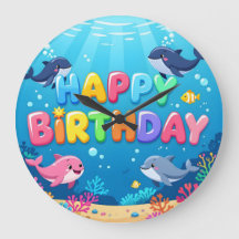 Süßes Happy Birthday nautischer Delfin