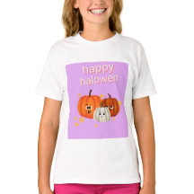 Süßes Happy Halloween Kürbis-Gesichter T-Shirt