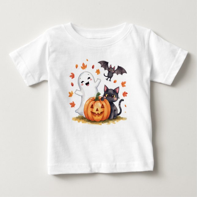 Süßes Happy Halloween T-Shirt (Vorderseite)