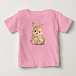 Süßes Häschen-Baby-Feines-Jersey-T-Shirt-Geschenk Baby T-shirt