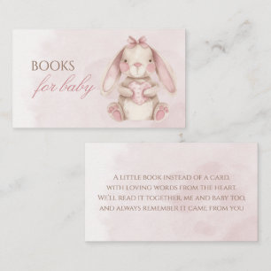 Süßes Häschen Wasserfarbe Rosa Bücher Für Baby Begleitkarte