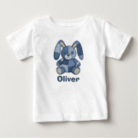 Süßes Hasen-Patchwork-Denim