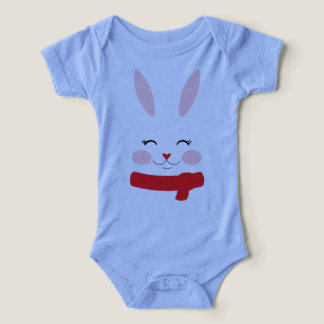 Süßes Hasengesicht-Baby – Baby-Body