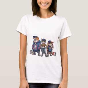 Süßes Haustier Cartoon T-Shirt