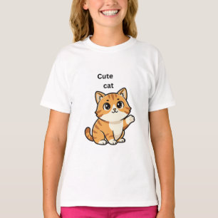 süßes Haustier-Katze-Design-T-Shirt T-Shirt