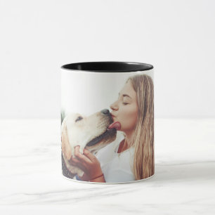 Süßes Haustier-Kuss-Foto Modernes Foto Tasse