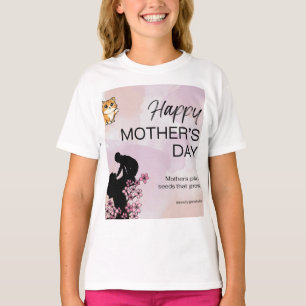 Süßes Haustierkatze und Muttertag-Design T-Shirt