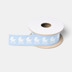Süßes hellblaues Babywagenband für Geschenke Satinband