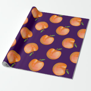 süßes helles Pfirsichmuster Geschenkpapier