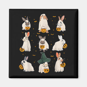 Süßes Herbst-Hasen-Geisterkostüm Kaninchenliebhabe Magnet