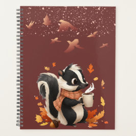 Süßes Herbst-Stinktier-Notizbuch - Planer für die 