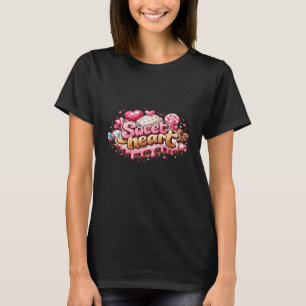 Süßes Herz Hübsche Zucker Grafik T-Shirt für Fraue