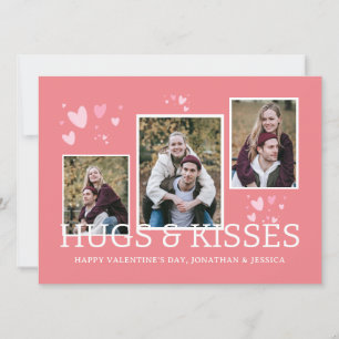 Süßes Herz-Muster 3 Foto Frohen Valentinstag Feiertagskarte