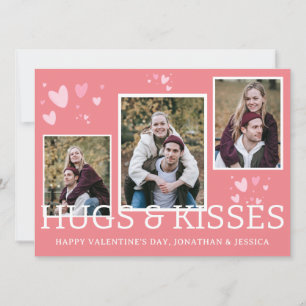 Süßes Herz-Muster 3 Foto Frohen Valentinstag Feiertagskarte