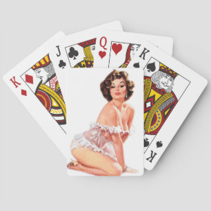 Süßes Herz Pin Up Spielkarten