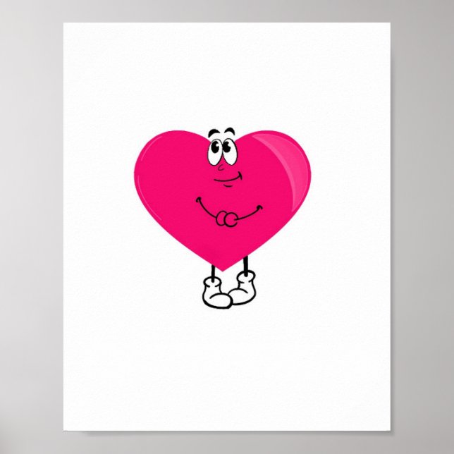 Süßes Herz, rosa Herz Poster (Vorne)
