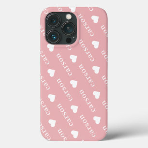 Süßes Herz Rosa Wiederholender Name Case-Mate iPhone Hülle