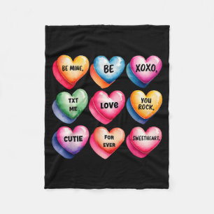 Süßes Herz Valentinstag Design für Frauen Fleecedecke
