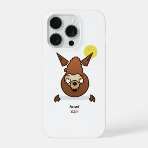 Süßes Heul-Saison-Cartoon-Werwolf-Halloween-Design iPhone 15 Pro Hülle