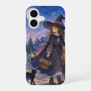 Süßes Hexen-Kätzchen-Handyhülle iPhone 16 Hülle