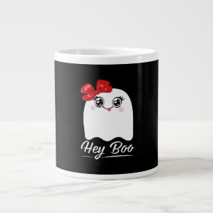 Süßes Hey Boo Halloween-Design Jumbo-Tasse