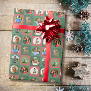 Süßes Hirsch-Foto Weihnachten Geschenkpapier