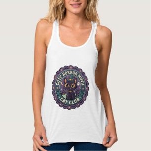 Süßes Horrorfilm-Katze Süße Katze T-Shirt-Design - Tank Top