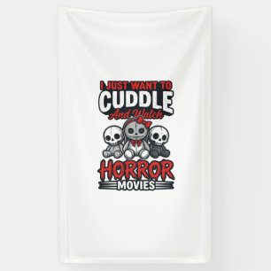 Süßes Horrorfilm-Kuschel-Vintage-Grafik-Shirt-Des Banner