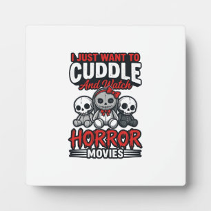 Süßes Horrorfilm-Kuschel-Vintage-Grafik-Shirt-Des Fotoplatte