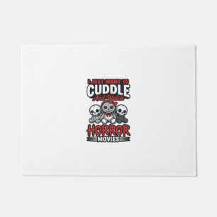 Süßes Horrorfilm-Kuschel-Vintage-Grafik-Shirt-Des Fußmatte