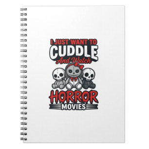 Süßes Horrorfilm-Kuschel-Vintage-Grafik-Shirt-Des Notizblock