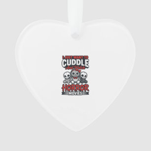 Süßes Horrorfilm-Kuschel-Vintage-Grafik-Shirt-Des Ornament