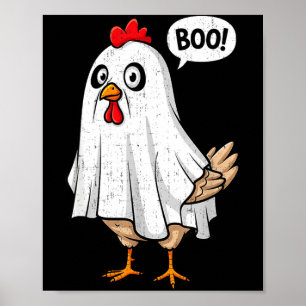 Süßes Huhn Boo Lustiges Halloween-Kostüm Männer Fr Poster