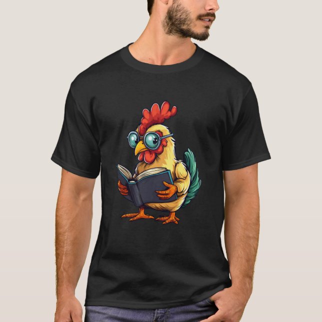 Süßes Huhn Lesebuch T-Shirt (Vorderseite)