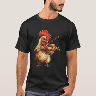 Süßes Huhn spielt Violinmusiker Musik T-Shirt