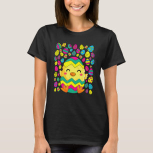Süßes Hühner-Oster-Kolorierte-Eier-Für-Das-Huhn  T-Shirt