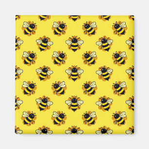 Süßes Hummel-Sommer-Muster Magnet