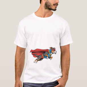 Süßes Hund-in-Held-Kostüm-T-Shirt T-Shirt