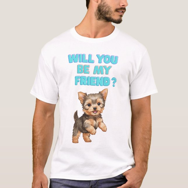 Süßes Hund T-Shirt (Vorderseite)