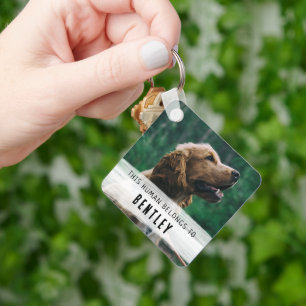 Süßes Hunde-Foto Schlüsselanhänger