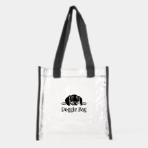 Süßes Hundedesign Klare Stadion-Tasche