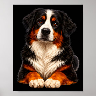 Süßes Hundeliebhaber-Design Berner Sennenhund Poster