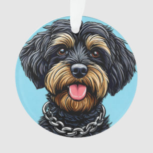 Süßes Hundeporträt Ornament